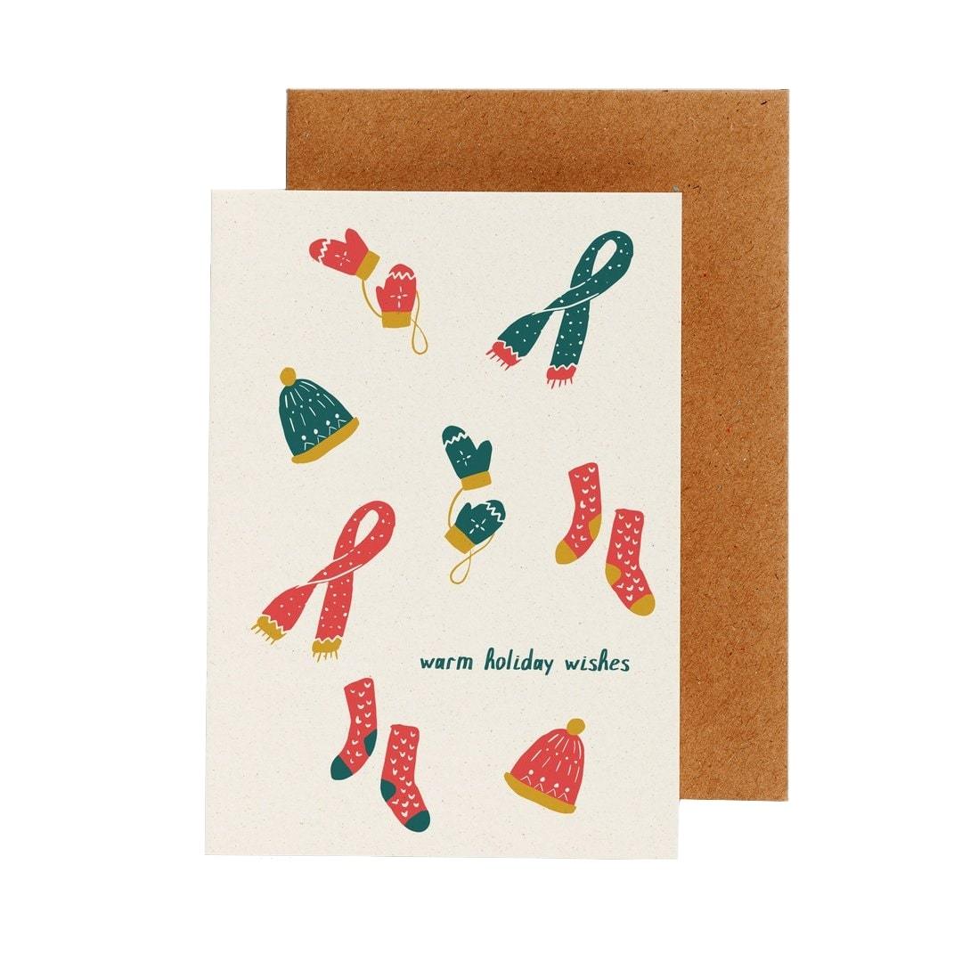 Post Cards - Warm Wishes - Set of 12 - Plastic Free Amsterdam